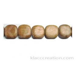 Rosewood Flat Square Beads